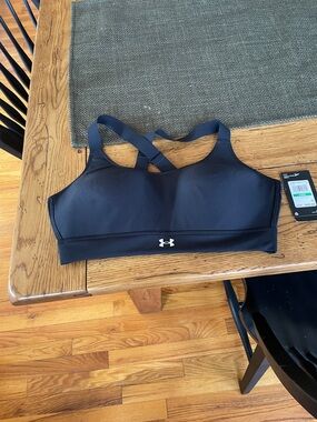 Under Armour Black Strappy Low-Impact Sports Bra